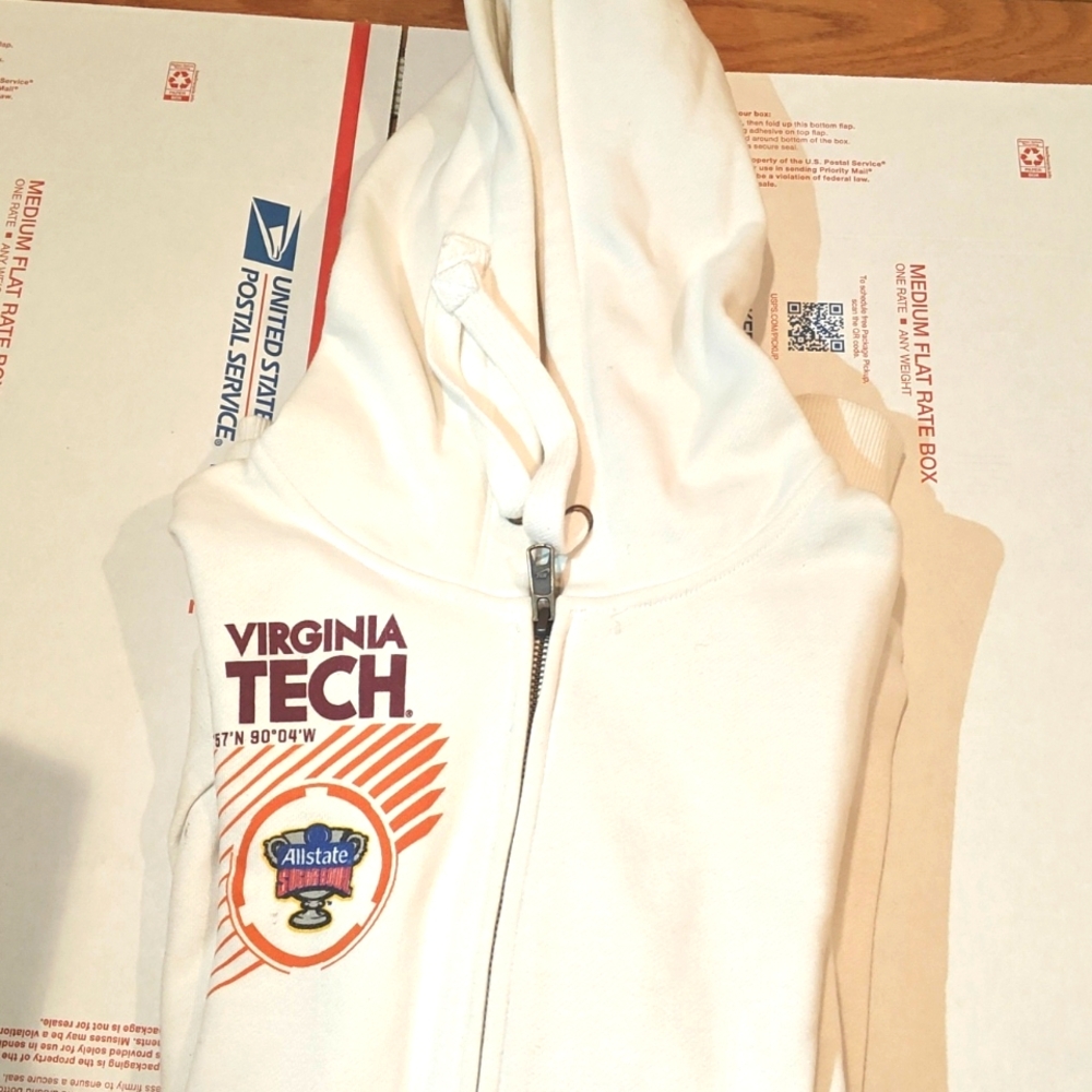 New Nike Virginia Tech V Tech Football Bowl Game Hoodie